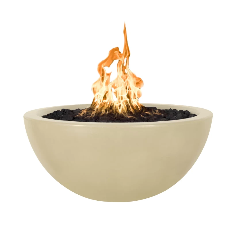 17" H x 38" W x 38" D Luna Concrete Fire Pit