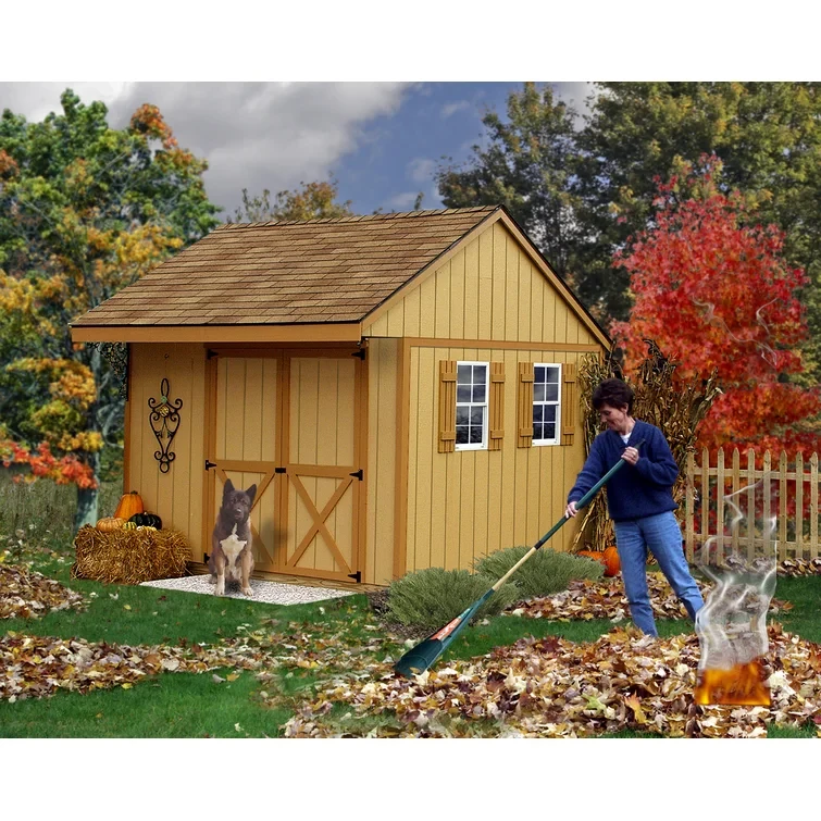 Northwood 10 ft. W x 10 ft. D Solid Wood Storage Shed