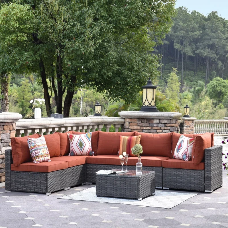 Aliva 6 - Person Outdoor Seating Group with Cushions