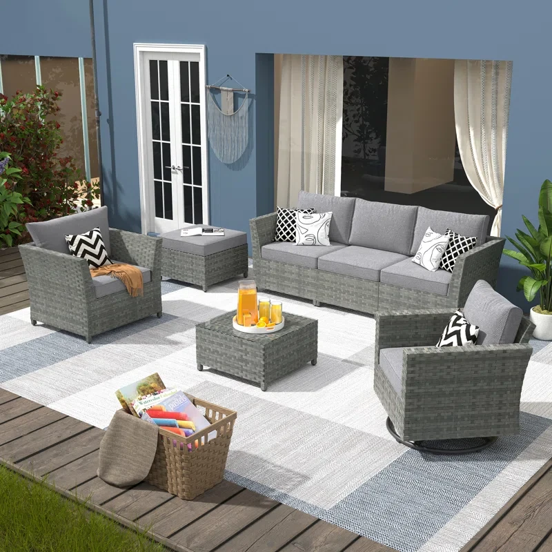 Klohe 6 - Person Outdoor Seating Group with Cushions