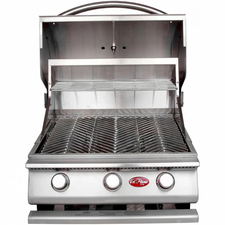 Cal Flame 24'' BBQ Grill Island with 3 - Burner Grill