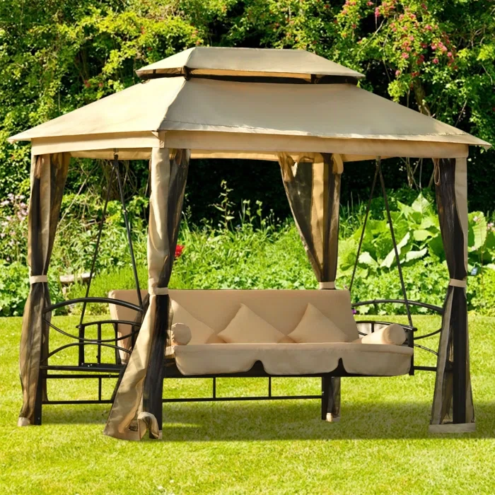 9 Ft. W x 6 Ft. D Metal Patio Gazebo