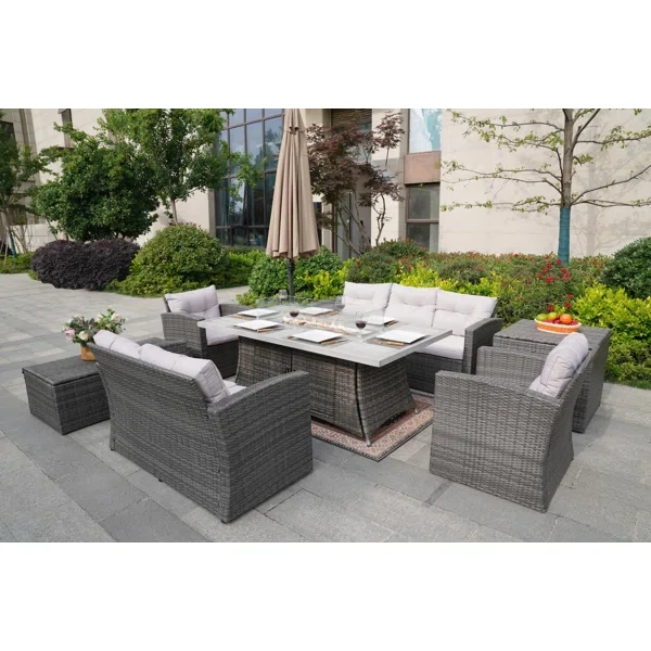 Alseepa 6 - Person Outdoor Seating Group with Cushions