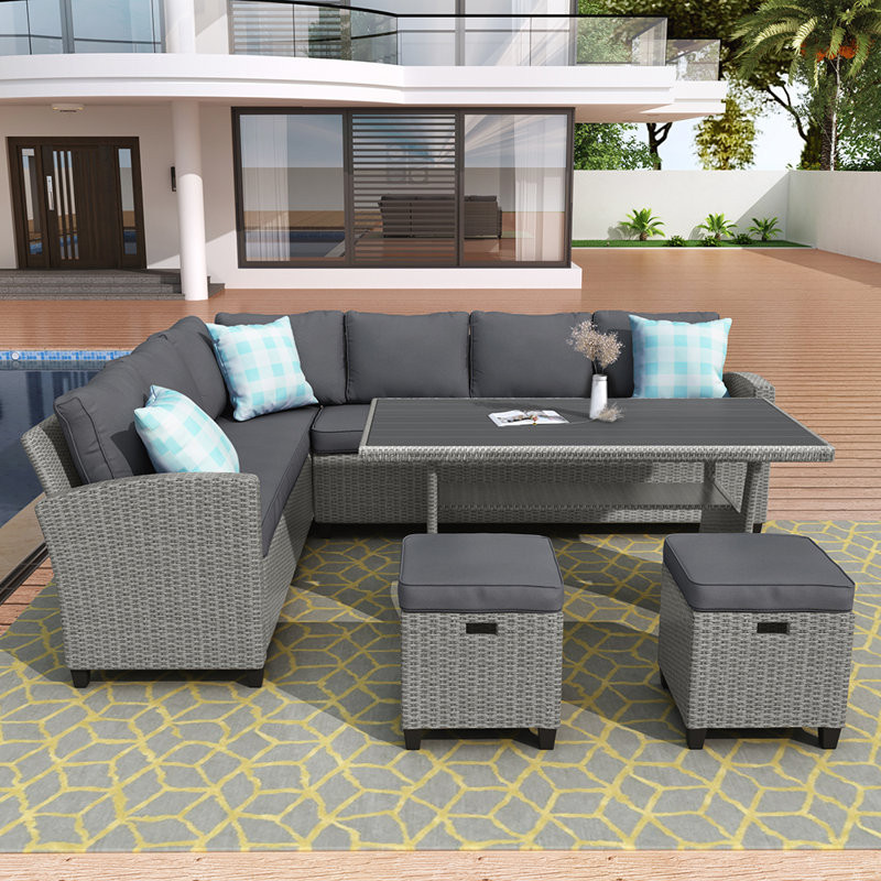 Tikia 82.7'' Wide Outdoor Patio Sofa with Cushions