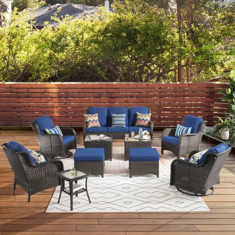 Cracraft 7 - Person Outdoor Seating Group with Cushions