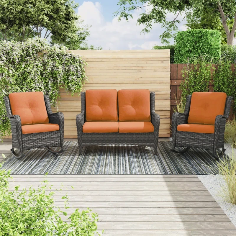 Sumuka 4 - Person Outdoor Seating Group with Cushions