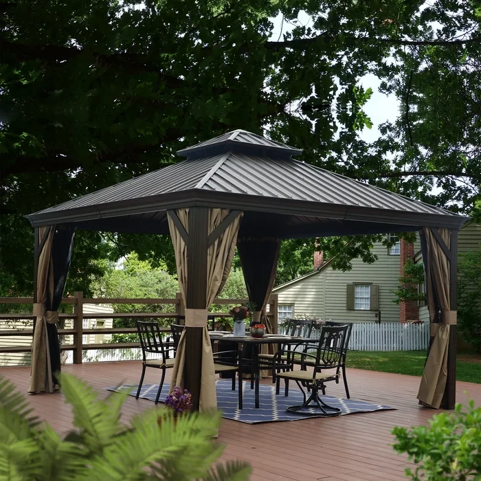 Alexander 12 Ft. W X 12 Ft. D Aluminum Patio Gazebo