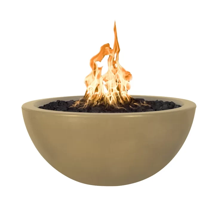 15" H x 30" W x 30" D Luna Concrete Fire Pit