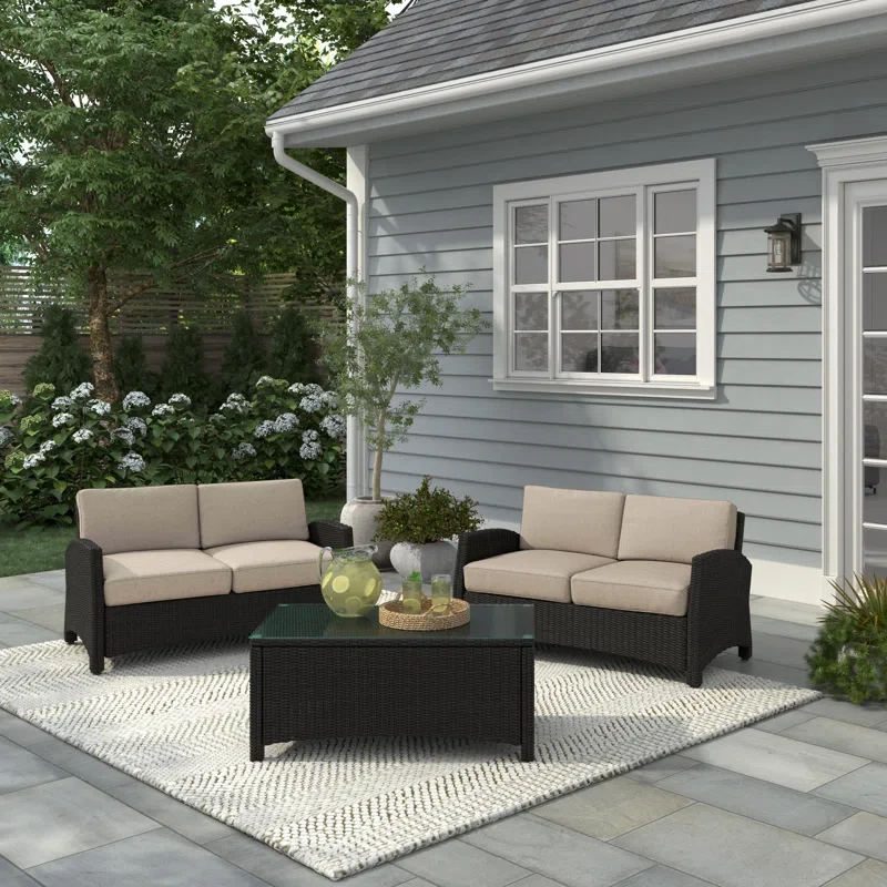 Ambria 4 - Person Outdoor Seating Group with Cushions