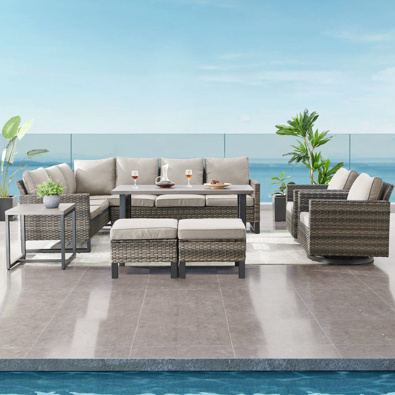 8 - Person Outdoor Seating Group with Cushions