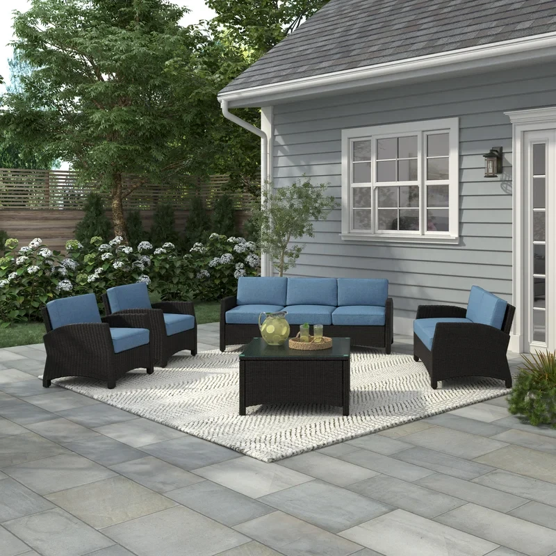 Ambria 7 - Person Outdoor Seating Group with Cushions