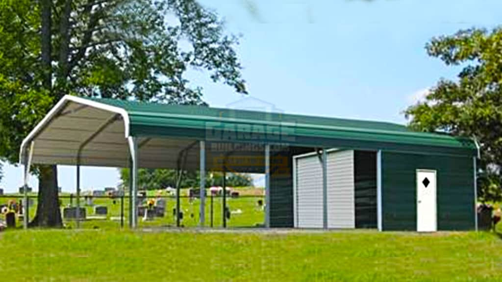 Metal Garage 20'x31' Carport Garage Combo