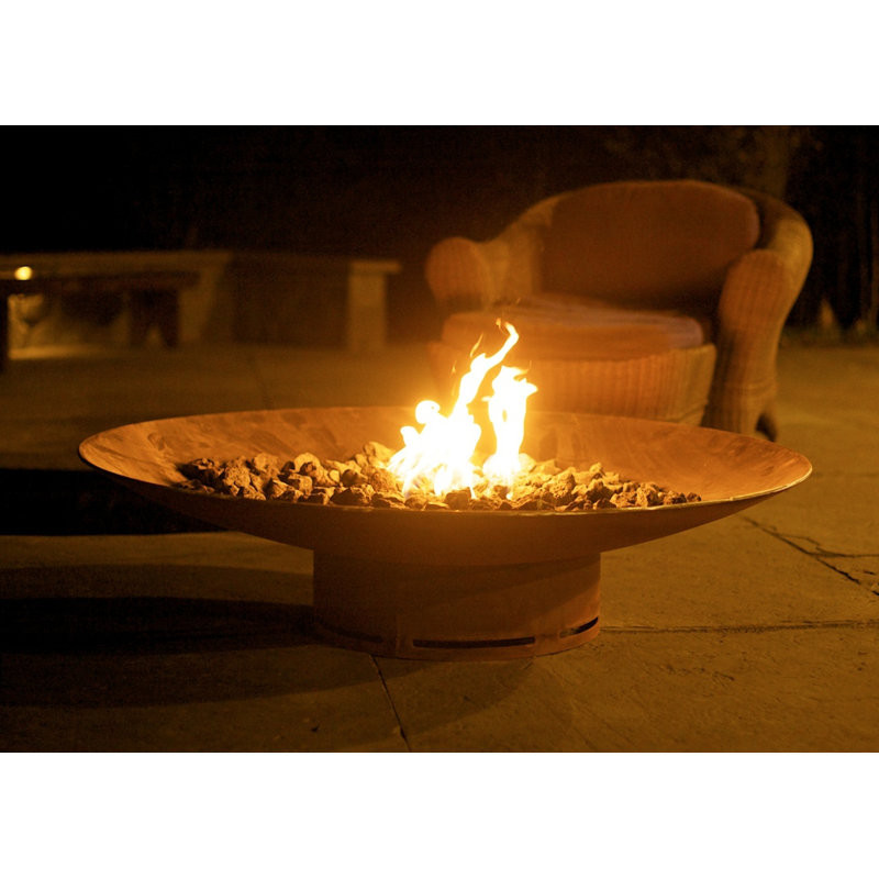 Asia Fire Pit  with Ignition Electronic 18'' H X 72'' W X 72'' D