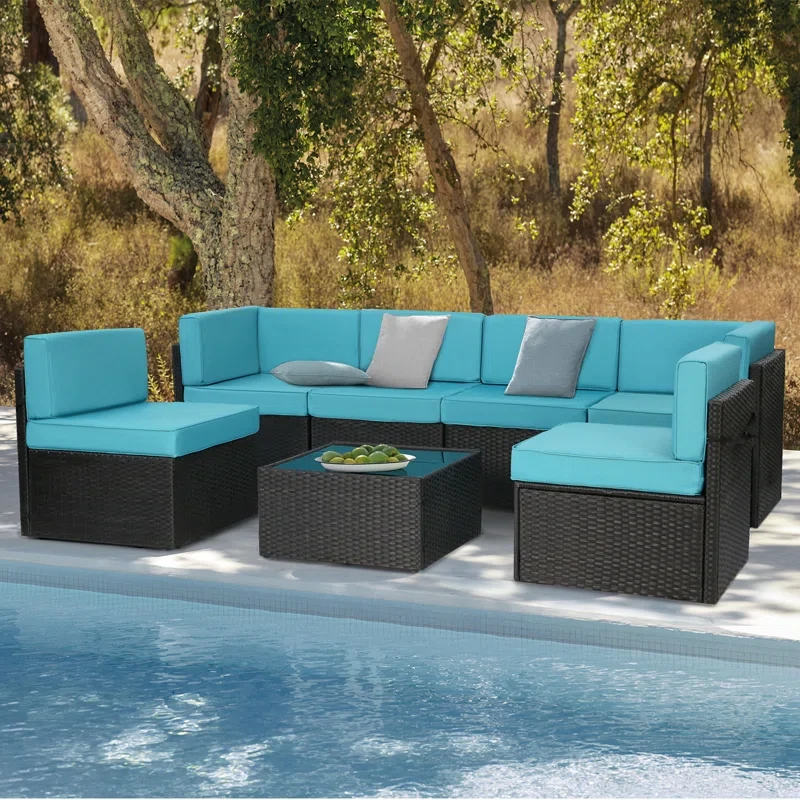 Saval 6 - Person Outdoor Seating Group with Cushions