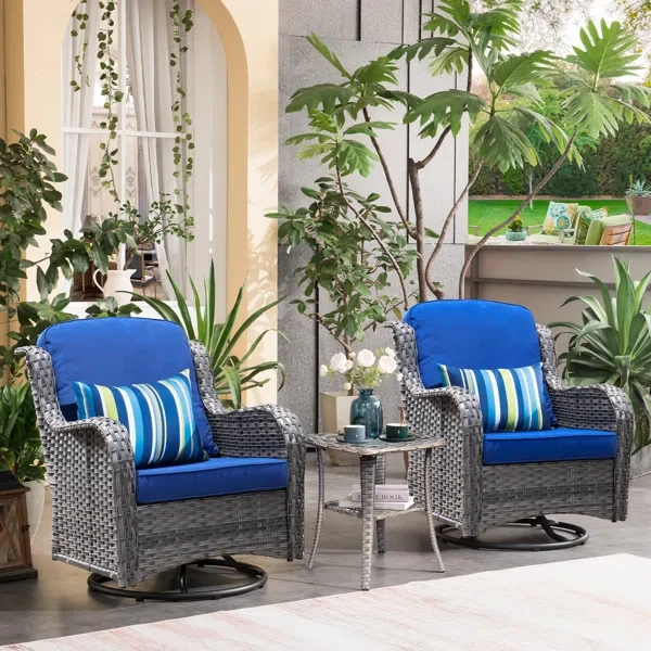 Guillen 2 - Person Outdoor Seating Group with Cushions