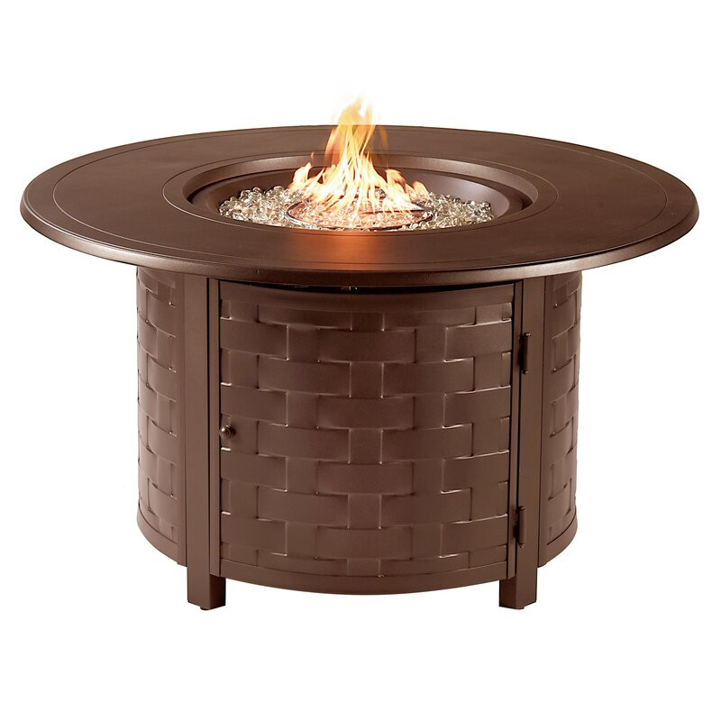 Avers Aluminum Propane Fire Pit Table