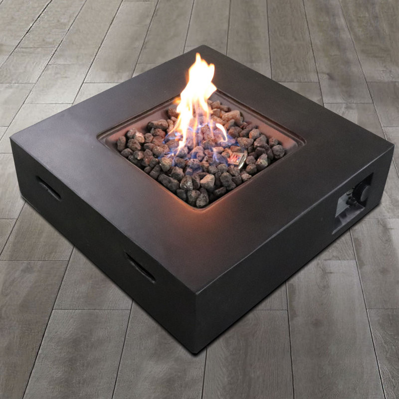 Fiber Reinforced Concrete Propane/Natural Gas Fire Pit Table