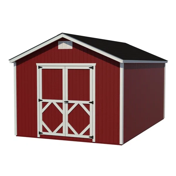 8 x 10 Classic Gable Outdoor Wood Storage Shed With Floor