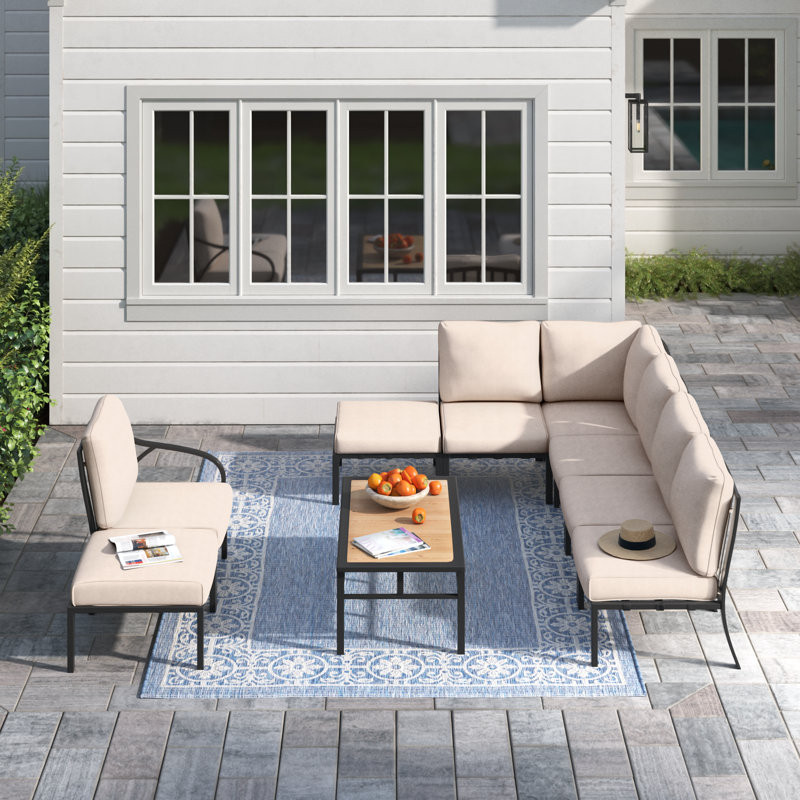 Torpoint 6 - Person Outdoor Seating Group with Cushions