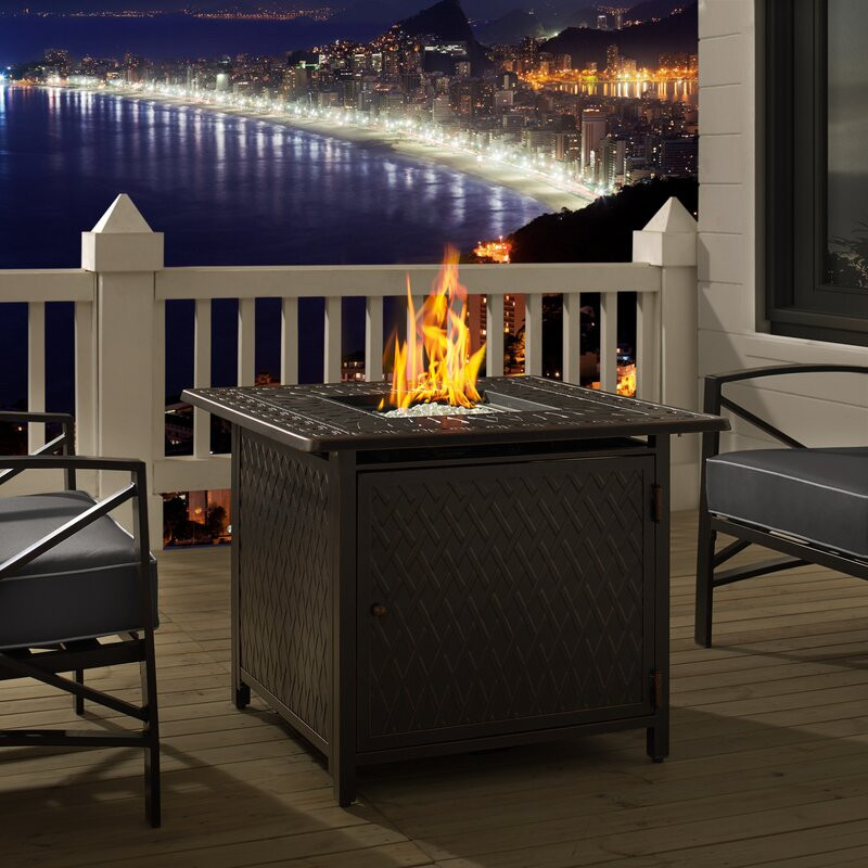 Atilia Aluminum Propane Gas Fire Pit