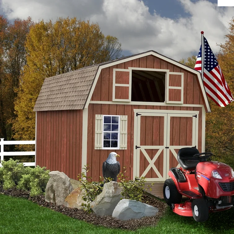 Millcreek 12 ft. Wide Solid Wood Storage Shed