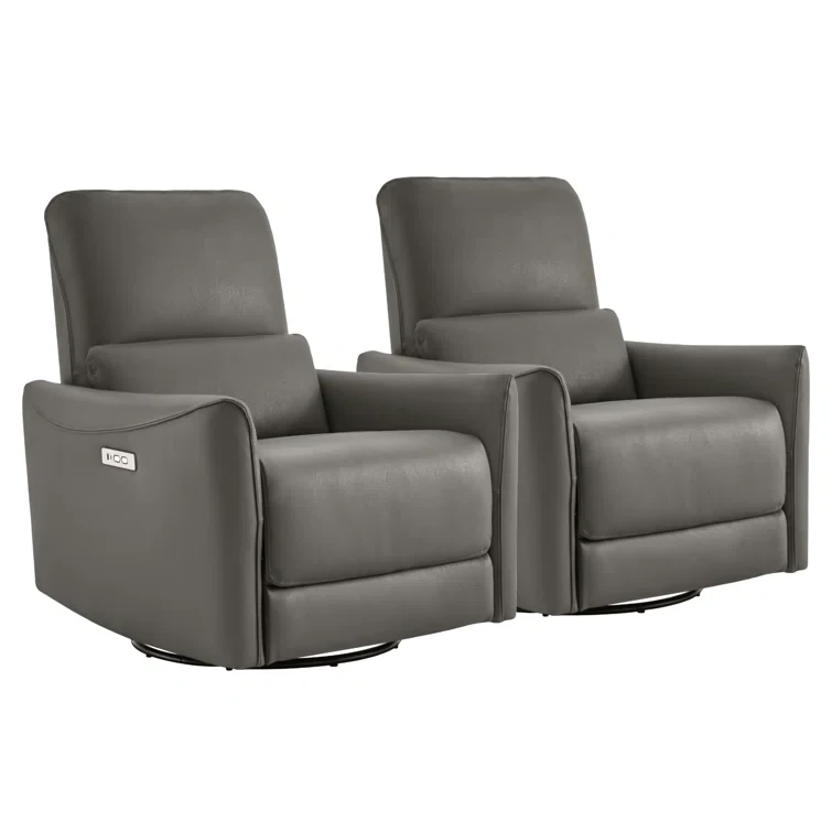 Cadavid Upholstered Power Reclining Home Theater Seat (Set of 2)