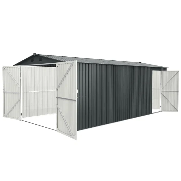 20 ft. W Metal Storage Shed