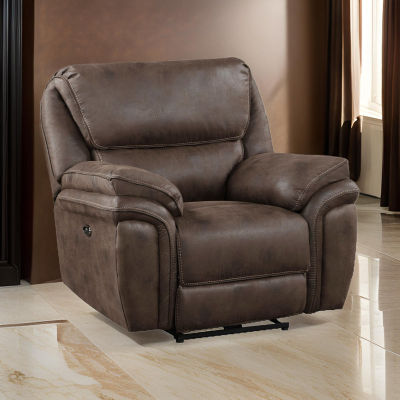 Kristeena Upholstered Power Reclining Home Theater Seat