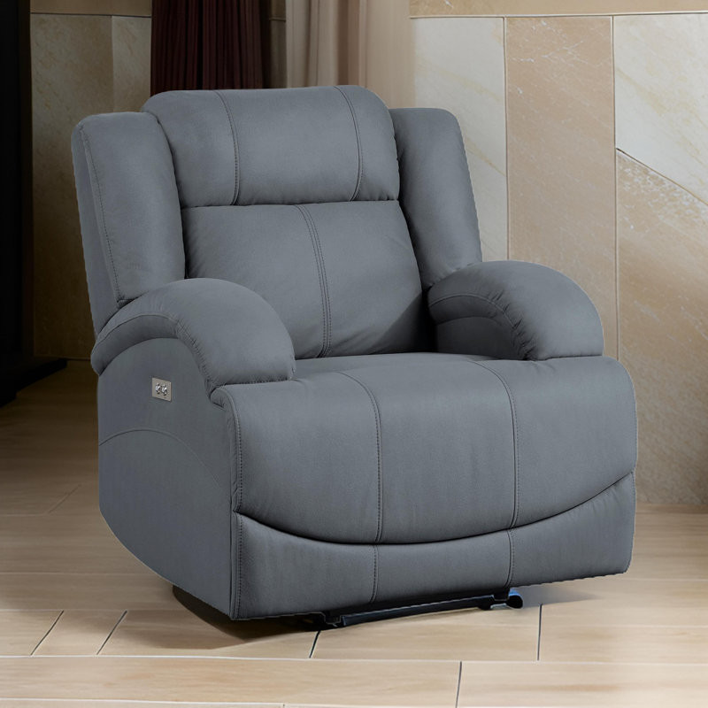 Malchy Upholstered Power Reclining Home Theater Seating