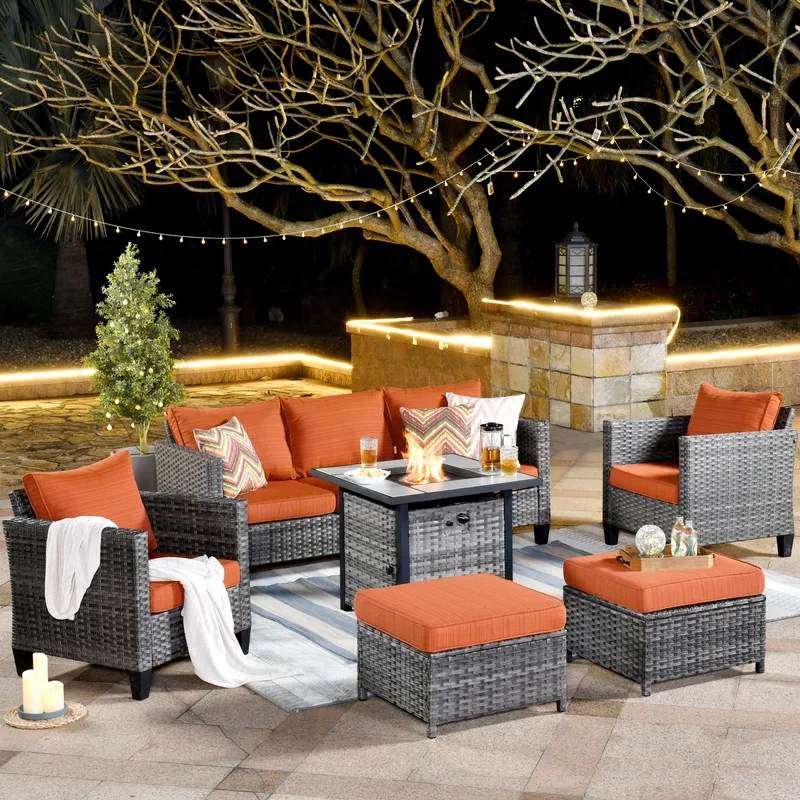 Allcot 5 - Person Outdoor Seating Group with Cushions