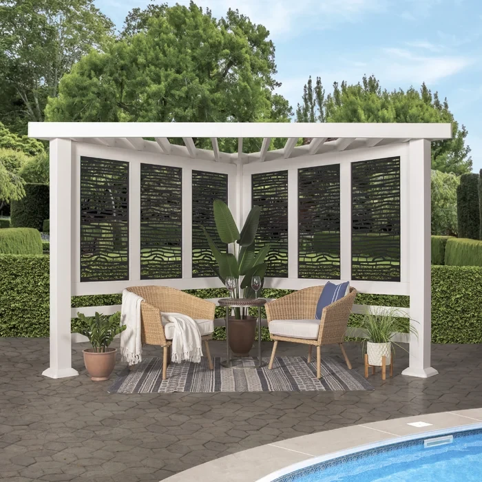 Backyard Discovery Richmond Modern Metal Steel Pergola