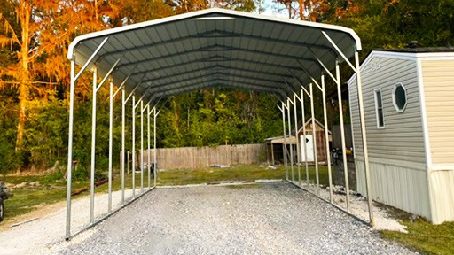 Metal Garage 22'x31' Regular Roof RV Carport