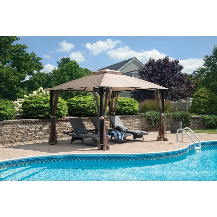 10 Ft. W x 12 Ft. D Metal Patio Gazebo