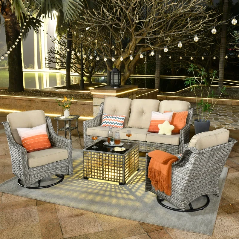 Emroy 5 - Person Outdoor Seating Group with Cushions