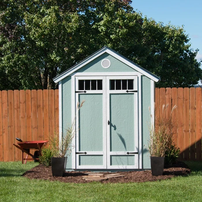 Garden 6 ft. W x 8 ft. D Wood Storage Shed