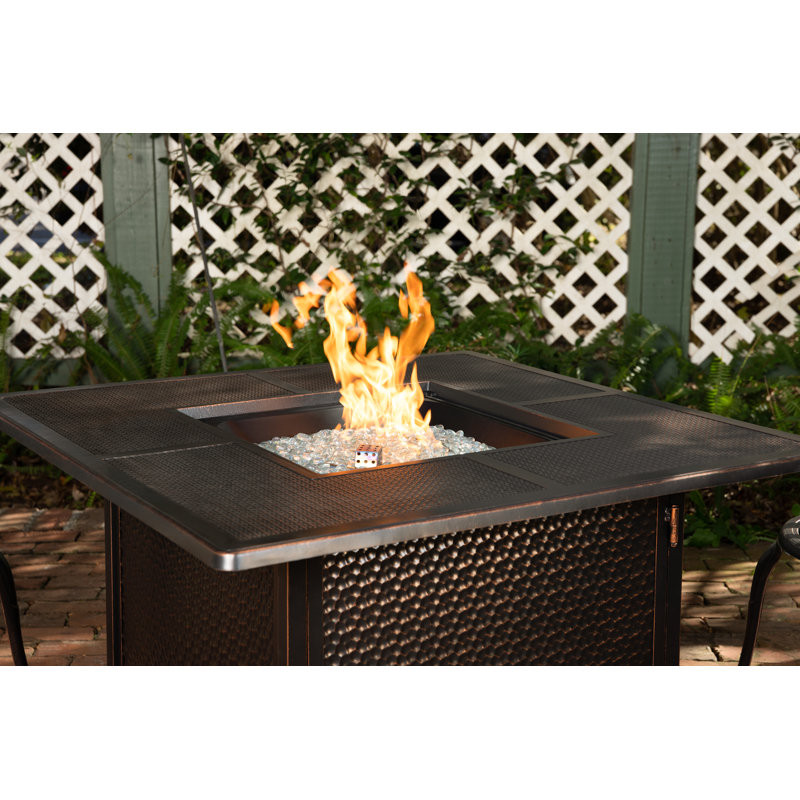 Littoral Aluminum Propane Gas Fire Pit Table