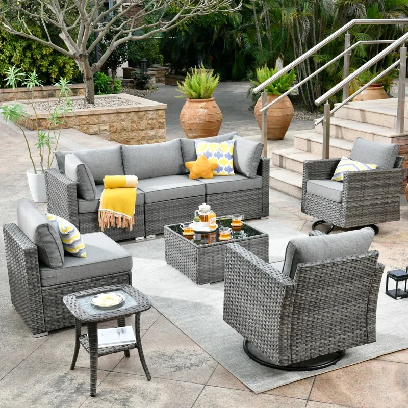 Aliva 8 Piece Seating Group with Cushions