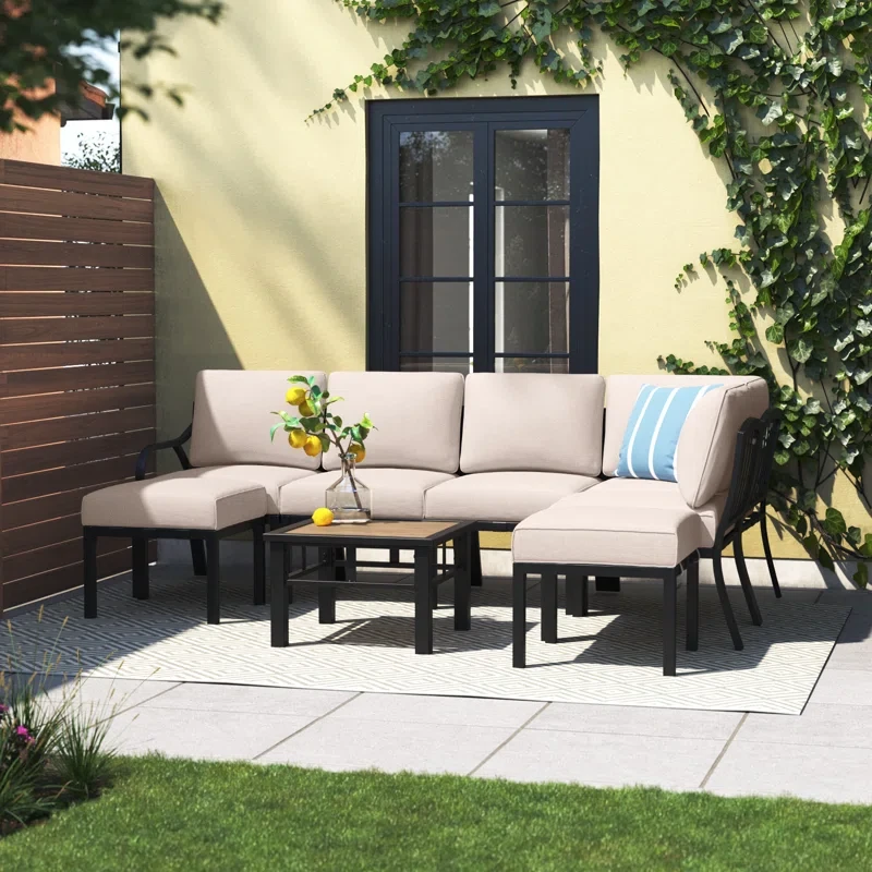 Torpoint 5 - Person Outdoor Seating Group with Cushions