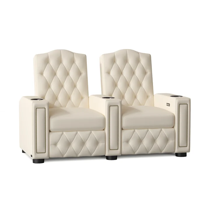 Regal HR Series Upholstered Power Reclining Home Theater Seating with Cup Holder