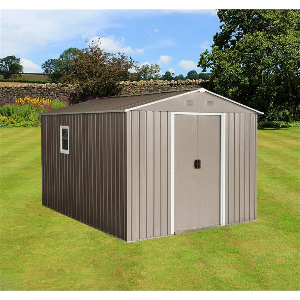 10ft. W x 7ft. D Metal Storage Shed