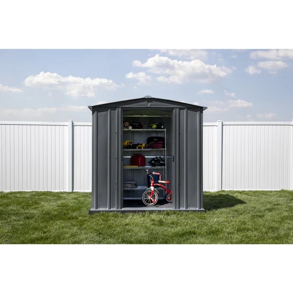 6 ft. W x 7 ft. D Steel Vertical Storage Shed