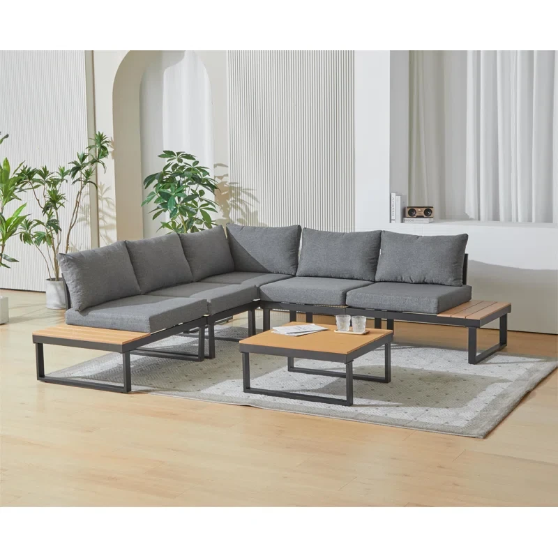 Ireona 5 - Person Outdoor Seating Group with Cushions