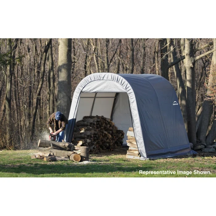 11 ft. W x 8 ft. D Plastic Storage Shed