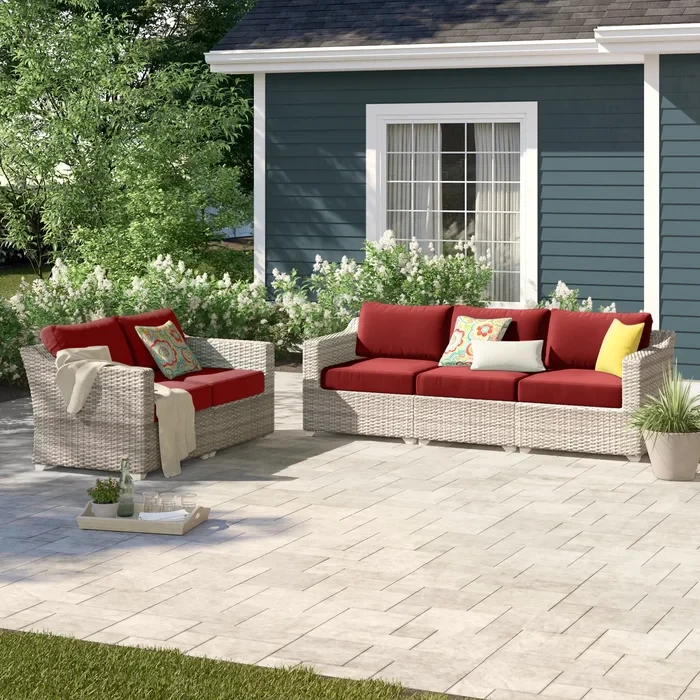 Ambroselli 5 - Person Outdoor Seating Group with Cushions