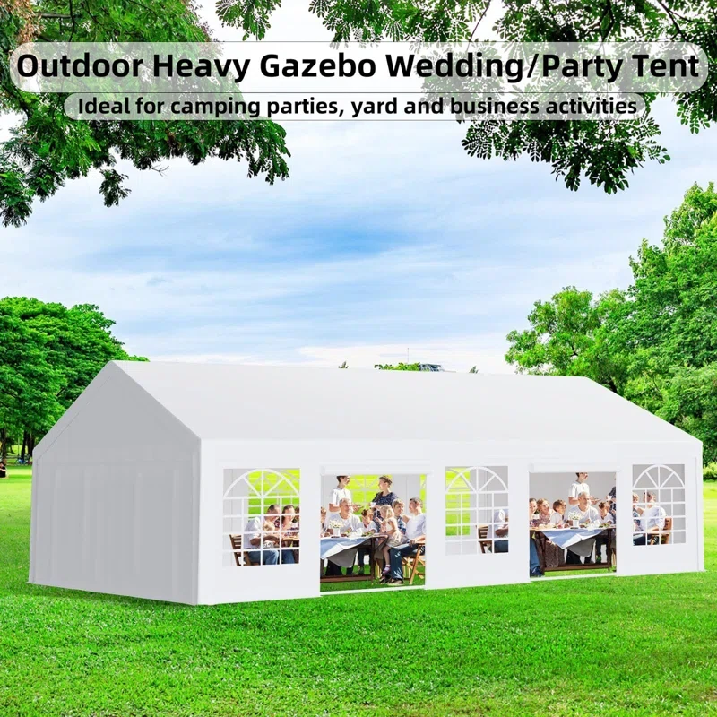 Outdoor Wedding Stainless Steel Party Tent 19.6 ft x 19.6 ft