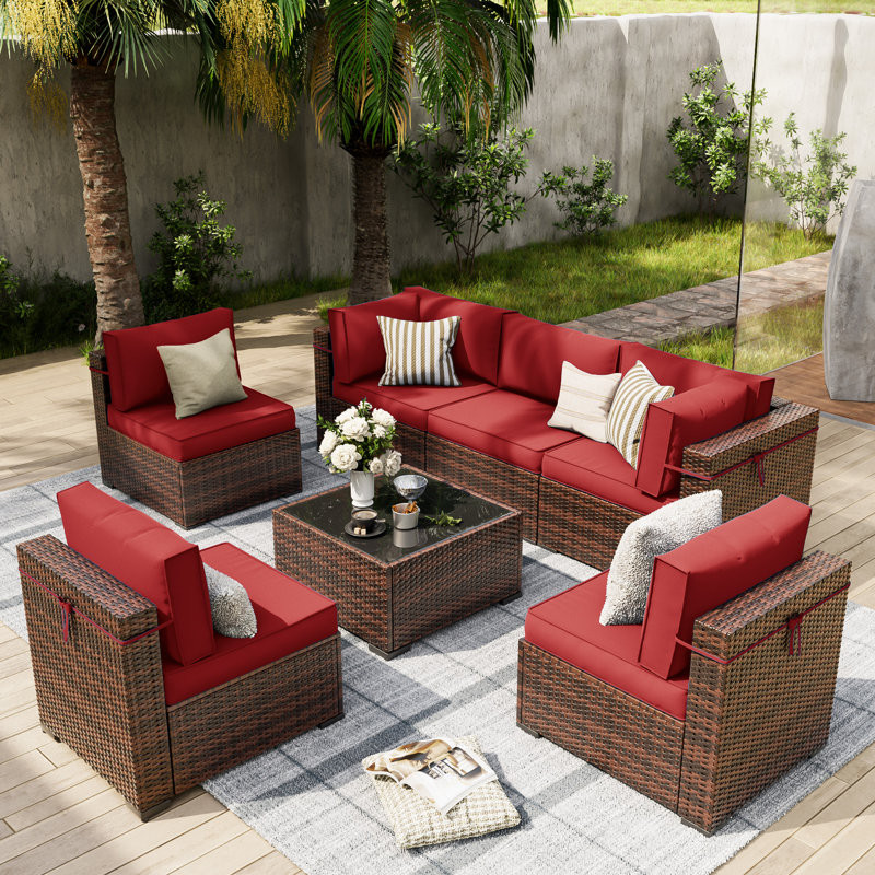 6 - Person Outdoor Seating Group with Cushions