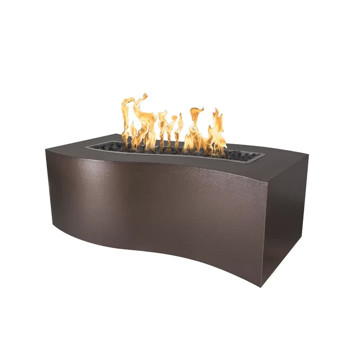 Billow Electronic Ignition Stainless Steel Fire Pit 24" H x 72" W x 24" D