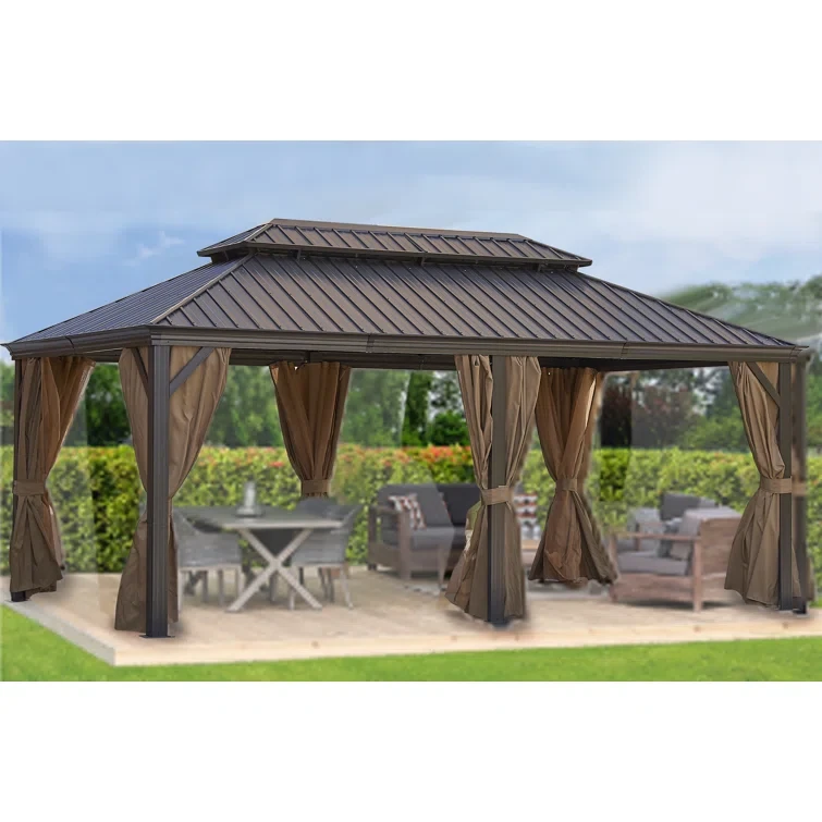 20 ft x 12 ft Steel Patio Gazebo