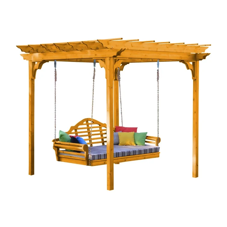 8 ft. W x 6 ft. D Solid Wood Pergola