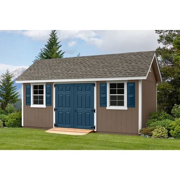 10 ft. W x 18 ft. D Manufactured Wood Storage Shed Without Floor